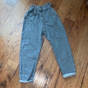 ZARA baggy paper bag jeans